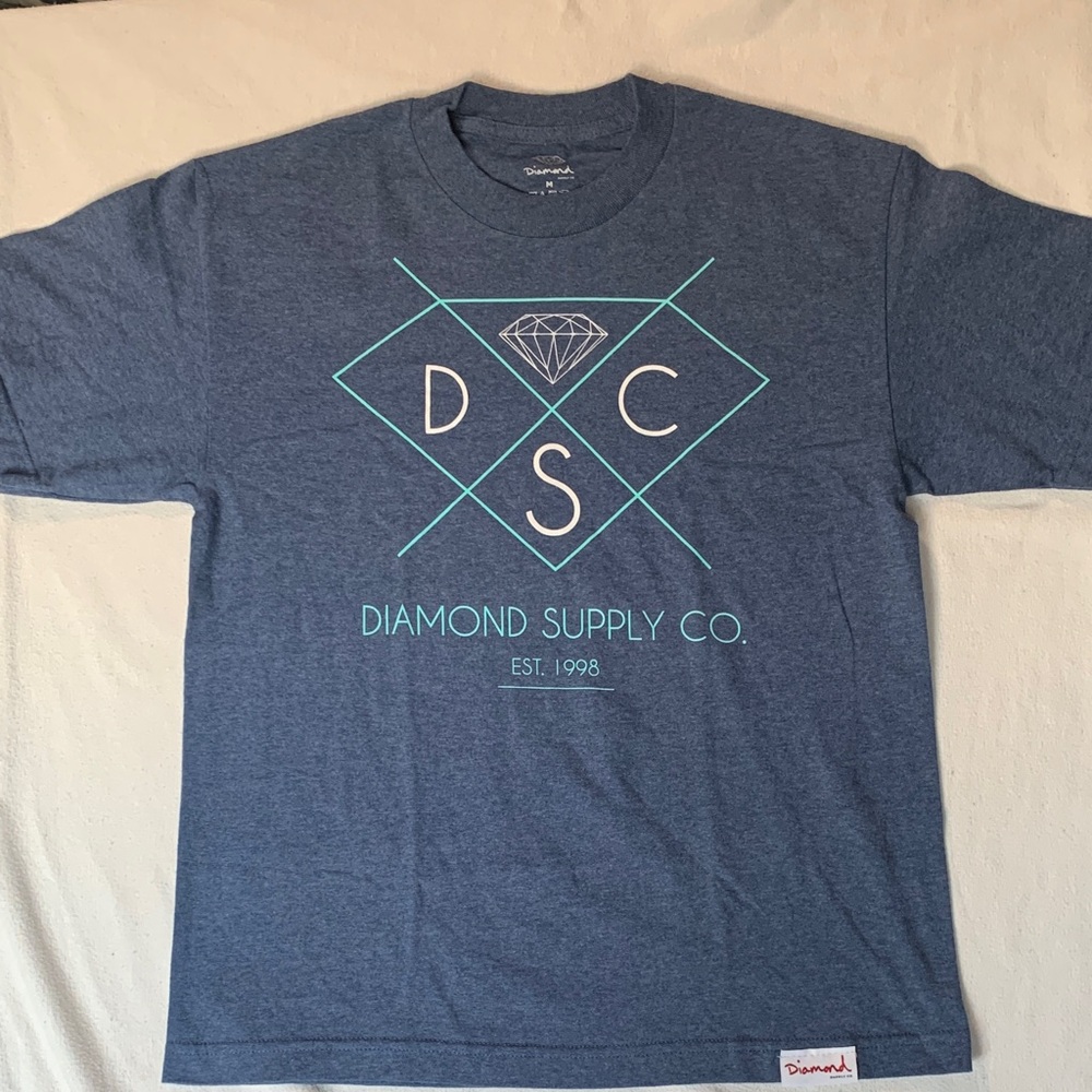 Diamond Supply Co. mens Navy Graphic Logo Tee